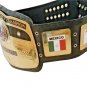 NWA DOME GLOBE WORLD HEAVYWEIGHT WRESTLING CHAMPIONSHIP BELT BLACK LEATHER STRAP ADULT SIZE