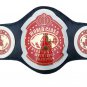 WORLD CLASS HEAVYWEIGHT WRESTLING CHAMPIONSHIP BELT BLACK LEATHER STRAP ADULT SIZE