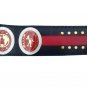 WORLD CLASS HEAVYWEIGHT WRESTLING CHAMPIONSHIP BELT BLACK LEATHER STRAP ADULT SIZE