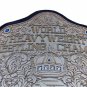 WORLD HEAVYWEIGHT WRESTLING CHAMPIONSHIP BELT BLACK LEATHER STRAP ADULT SIZE