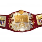 AWA WORLD HEAVYWEIGHT WRESTLING CHAMPIONSHIP BELT ADULT SIZE OX BLOOD LEATHER STRAP