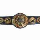 ROH RING OF HONOR WRESTLING CHAMPIONSHIP BELT BLACK LEATHER STRAP ADULT SIZE