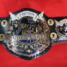 THE UNDERTAKER WRESTLING CHAMPIONSHIP BELT BLACK LEATHER STRAP ADULT SIZE