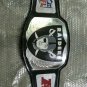 NFL RAIDER CHAMPIONSHIP BELT BLACK LEATHER STRAP ADULT SIZE
