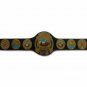 CENTRAL STATES HEAVYWEIGHT WRESTLING CHAMPIONSHIP BELT BLACK LEATHER STRAP ADULT SIZE