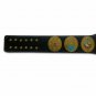 CENTRAL STATES HEAVYWEIGHT WRESTLING CHAMPIONSHIP BELT BLACK LEATHER STRAP ADULT SIZE
