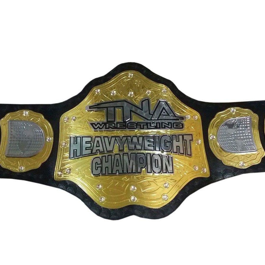 TNA HEAVYWEIGHT WRESTLING CHAMPIONSHIP BELT ADULT SIZE LEATHER STRAP