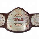TNA LEGENDS WRESTLING CHAMPIONSHIP BELT ADULT SIZE BROWN LEATHER STRAP