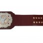 TNA LEGENDS WRESTLING CHAMPIONSHIP BELT ADULT SIZE BROWN LEATHER STRAP