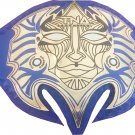 TNA IMMORTAL JEF HARDY WRESTLING CHAMPIONSHIP BELT BLUE LEATHER STRAP ADULT SIZE