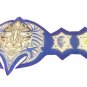 TNA IMMORTAL JEF HARDY WRESTLING CHAMPIONSHIP BELT BLUE LEATHER STRAP ADULT SIZE