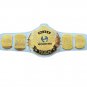 WINGED EAGLE WRESTLING CHAMPIONSHIP BELT WHITE LEATHER STRAP ADULT SIZE