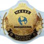 WINGED EAGLE WRESTLING CHAMPIONSHIP BELT WHITE LEATHER STRAP ADULT SIZE