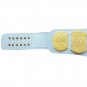 WINGED EAGLE WRESTLING CHAMPIONSHIP BELT WHITE LEATHER STRAP ADULT SIZE