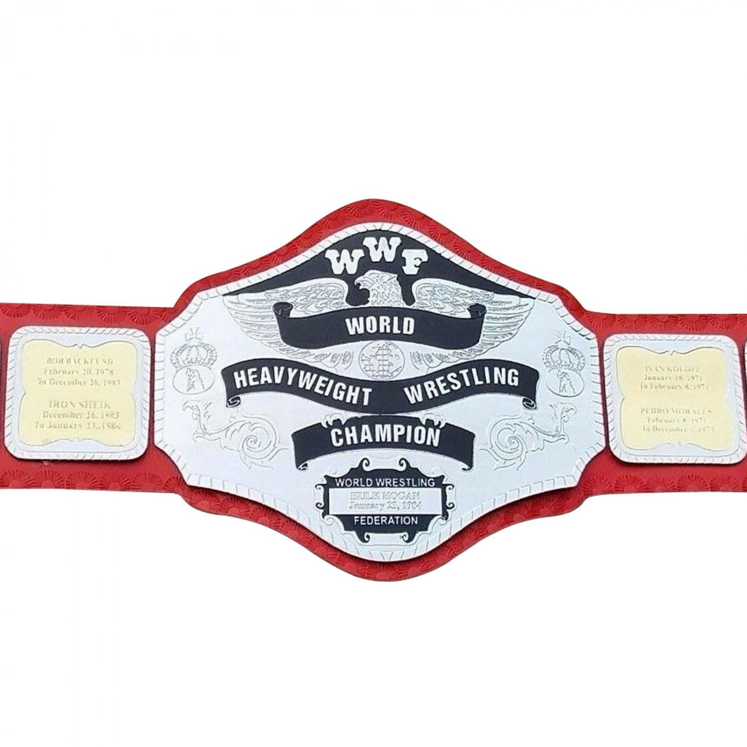 WORLD HEAVYWEIGHT HULK HOGAN 84 WRESTLING CHAMPIONSHIP BELT ADULT SIZE