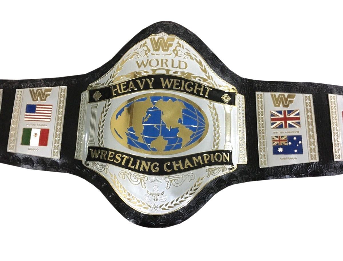 WORLD HEAVYWEIGHT HULK HOGAN 86 WRESTLING CHAMPIONSHIP BELT ADULT SIZE