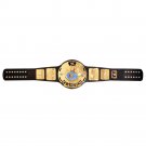 BIG EAGLE SCRATCH LOGO ATTITUDE ERA BLOCK LOGO WRESTLING CHAMPIONSHIP BELT BLACK LEATHER STRAP