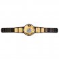 BIG EAGLE SCRATCH LOGO ATTITUDE ERA BLOCK LOGO WRESTLING CHAMPIONSHIP BELT BLACK LEATHER STRAP