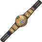 BIG EAGLE SCRATCH LOGO ATTITUDE ERA BLOCK LOGO WRESTLING CHAMPIONSHIP BELT BLACK LEATHER STRAP