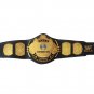 WINGED EAGLE WRESTLING CHAMPIONSHIP BELT BLACK LEATHER STRAP ADULT SIZE