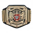 UNITED KINGDOM UK WRESTLING CHAMPIONSHIP BELT BLACK LEATHER STRAP ADULT SIZE