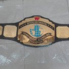 INTERCONTINENTAL WRESTLING CHAMPIONSHIP BELT Black LEATHER STRAP