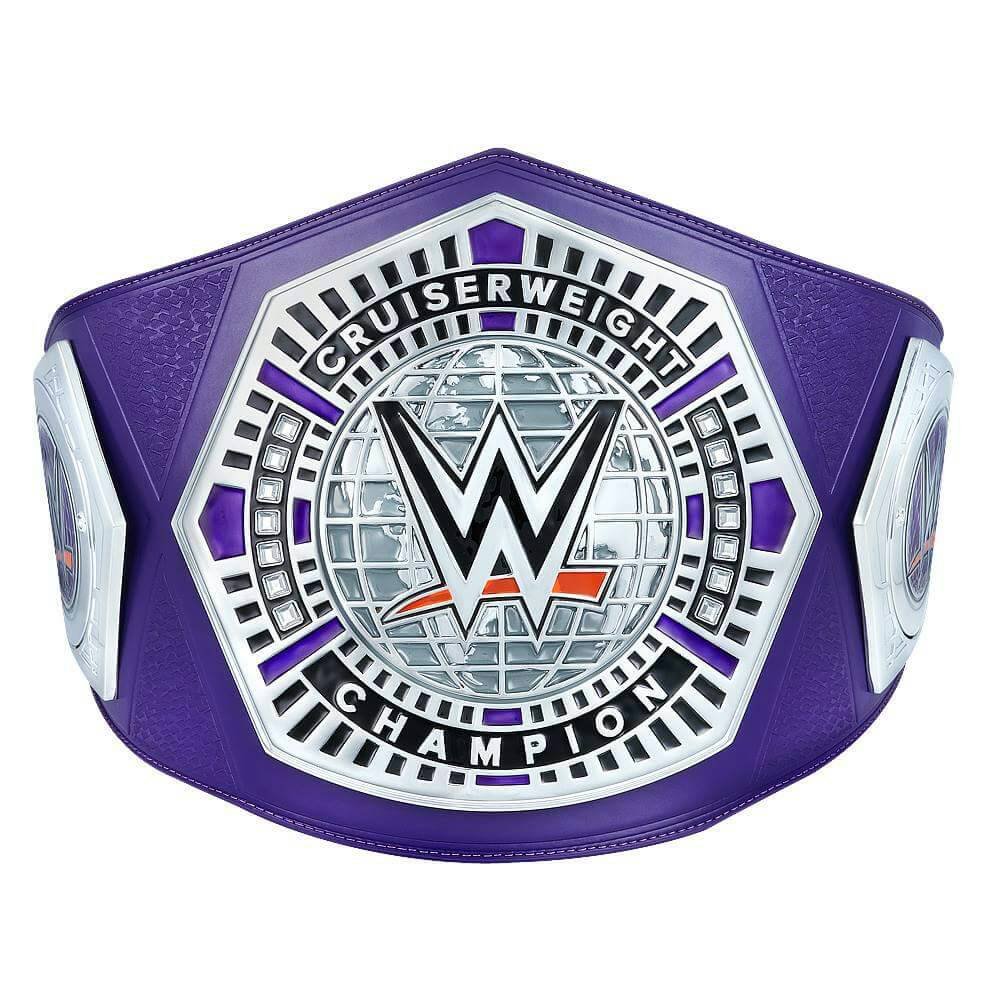CRUISER WEIGHT WRESTLING CHAMPIONSHIP BELT BLUE LEATHER STRAP