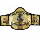 ANDRE 87 WORLD HEAVYWEIGHT WRESTLING CHAMPIONSHIP BELT BLACK LEATHER STRAP ADULT SIZE