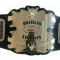 AMERICAN STYLE 70,S TITLE HEAVYWEIGHT WRESTLING CHAMPIONSHIP BELT BLACK LEATHER STRAP ADULT SIZE