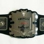 AMERICAN STYLE 70,S TITLE HEAVYWEIGHT WRESTLING CHAMPIONSHIP BELT BLACK LEATHER STRAP ADULT SIZE