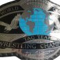 WORLD CLASS TAG TEAM WRESTLING CHAMPIONSHIP BELT BLACK LEATHER STRAP ADULT SIZE