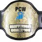 PCW HEAVYWEIGHT WRESTLING CHAMPIONSHIP BELT Black LEATHER STRAP