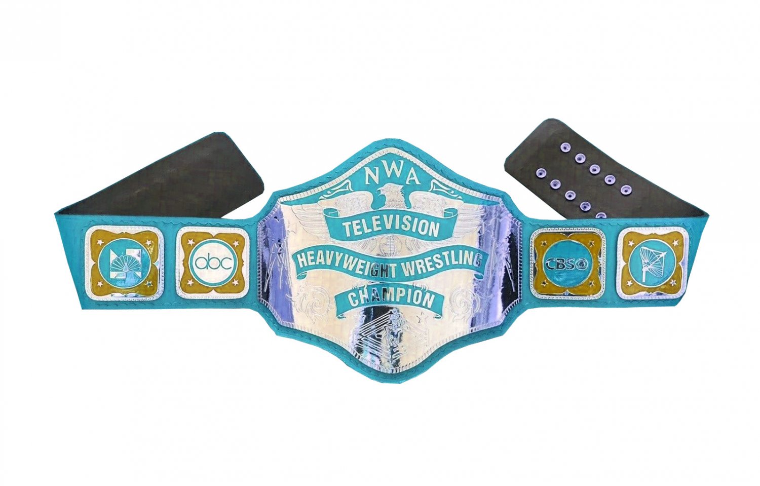 NWA TELEVISION HEAVYWEIGHT WRESTLING CHAMPIONSHIP BELT LIGHT BLUE ...