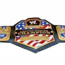 UNITED STATES WRESTLING CHAMPIONSHIP BELT BLACK LEATHER STRAP ADULT SIZE