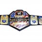 UNITED STATES WRESTLING CHAMPIONSHIP BELT BLACK LEATHER STRAP ADULT SIZE
