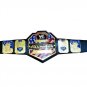 UNITED STATES WRESTLING CHAMPIONSHIP BELT BLACK LEATHER STRAP ADULT SIZE