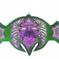 TNA IMMORTAL JEF HARDY WRESTLING CHAMPIONSHIP BELT GREEN LEATHER STRAP ADULT SIZE