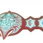 TNA IMMORTAL JEF HARDY WRESTLING CHAMPIONSHIP BELT RED LEATHER STRAP ADULT SIZE