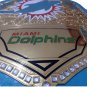 MIAMI DOLPHIN WRESTLING CHAMPIONSHIP BELT BLUE LEATHER STRAP ADULT SIZE