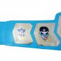 MIAMI DOLPHIN WRESTLING CHAMPIONSHIP BELT BLUE LEATHER STRAP ADULT SIZE