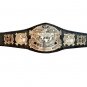 UNDISPUTED WRESTLING CHAMPIONSHIP BELT BLACK LEATHER STRAP ADULT SIZE
