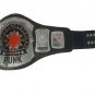 CM PUNK WRESTLING CHAMPIONSHIP BELT BLACK LEATHER STRAP ADULT SIZE