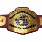 LIGHT HEAVYWEIGHT WRESTLING CHAMPIONSHIP BELT RED LEATHER STRAP ADULT SIZE