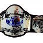 NWA TAG TEAM WORLD CHAMPION WRESTLING CHAMPIONSHIP BELT BLACK LEATHER STRAP ADULT SIZE