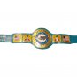 MIAMI DOLPHIN WRESTLING CHAMPIONSHIP BELT GREEN LEATHER STRAP ADULT SIZE