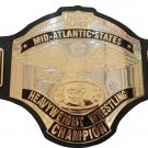NWA MID ATLANTIC STATES HEAVYWEIGHT WRESTLING CHAMPIONSHIP BELT LEATHER STRAP ADULT SIZE