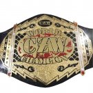 CZW WORLD WRESTLING CHAMPIONSHIP BELT LEATHER STRAP ADULT SIZE