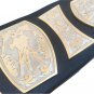 UNIVERSAL WRESTLING CHAMPIONSHIP FEDERATION LEATHER STRAP BELT ADULT SIZE