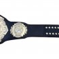 PROFESSIONAL WRESTLING HEAVYWEIGHT CHAMPIONSHIP BELT BLACK DUAL PLATED LEATHER STRAP ADULT SIZE