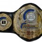 BELLATOR KICK BOXING WORLD CHAMPIONSHIP WRESTLING BELT BLACK LEATHER STRAP ADULT SIZE